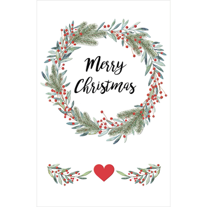 SUSY CARD Weihnachtskarte "Xmas wreath"