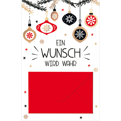 SUSY CARD Weihnachts-Gutscheinkarte "Wunsch"