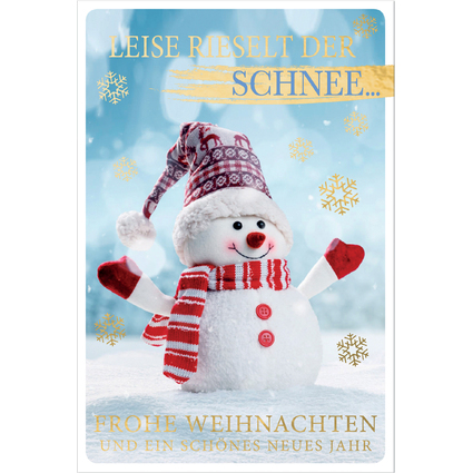 SUSY CARD Weihnachtskarte "Snowman"