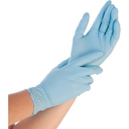 HYGOSTAR Nitril-Handschuh CONTROL, XL, blau, gepudert