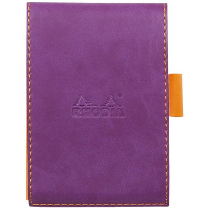 RHODIA Notizblock No. 12, 95 x 130 mm, kariert, violett