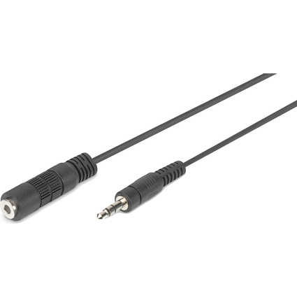 DIGITUS Audio Verlängerungskabel, 3,5 mm Klinke, Stereo
