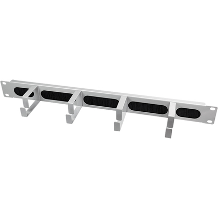 LogiLink 19" Rangierpanel, 1 HE, 4 Kabelführungsbügel, grau