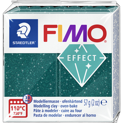 FIMO EFFECT GALAXY Modelliermasse, grn, 57 g