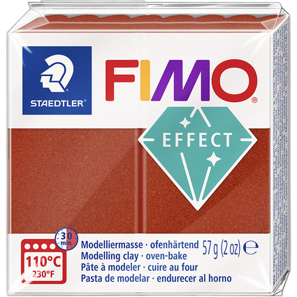 FIMO EFFECT Modelliermasse, kupfer-metallic, 57 g