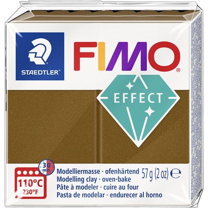 FIMO EFFECT Modelliermasse, bronze-metallic, 57 g