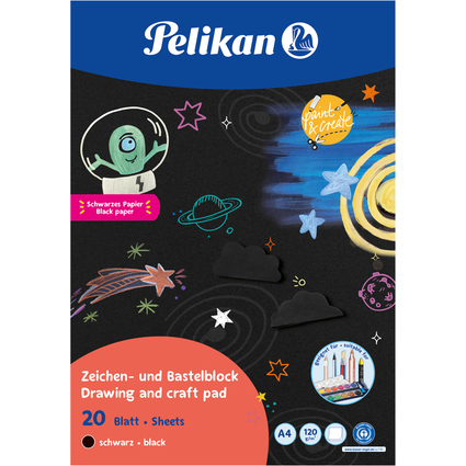 Pelikan Zeichenblock C4/20, DIN A4, 120 g/qm, 20 Blatt