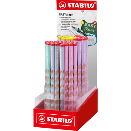 STABILO Schreiblernbleistift EASYgraph Pastel, 60er Display