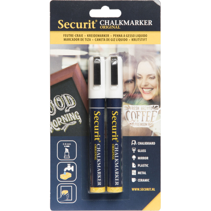 Securit Kreidemarker ORIGINAL MEDIUM, 2er Set