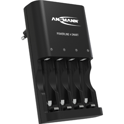 ANSMANN Intelligentes Ladegerät Powerline 4 Smart, schwarz