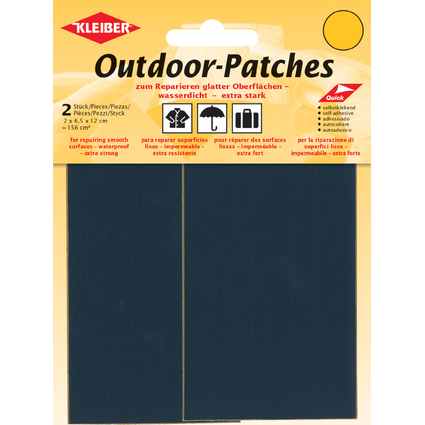 KLEIBER Outdoor-Patches, selbstklebend, 65 x 120 mm, blau