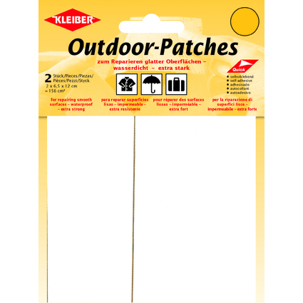 KLEIBER Outdoor-Patches, selbstklebend, 65 x 120 mm, wei