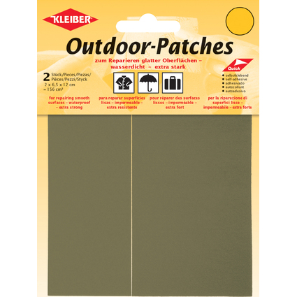 KLEIBER Outdoor-Patches, selbstklebend, 65 x 120 mm, beige