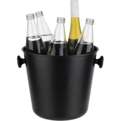 APS Wein-/Sektkhler, mit 2 Griffen, 8 Liter, schwarz