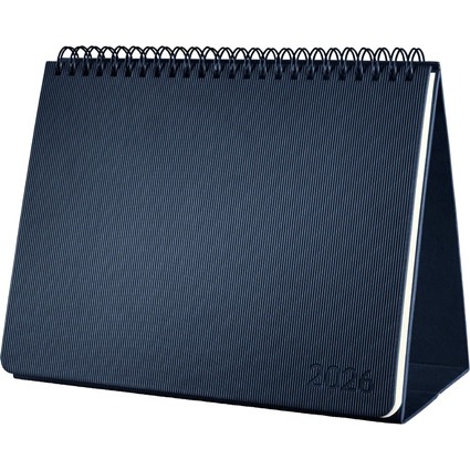 sigel Tischkalender Conceptum 2026, ca. DIN A5 quer, blau
