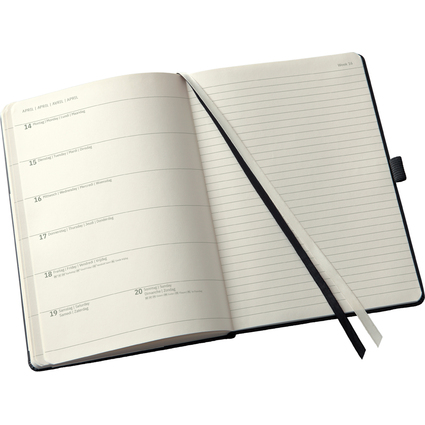 sigel Buchkalender Conceptum 2026, ca. DIN A5, schwarz