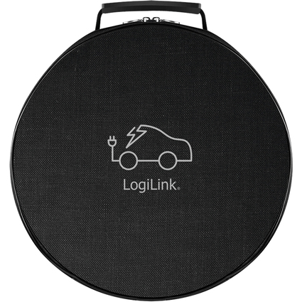 LogiLink Schutztasche für Auto-Ladekabel, rund, Nylon