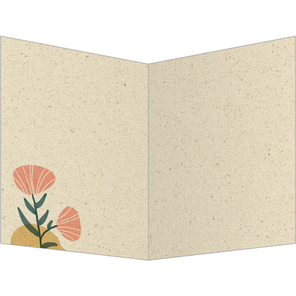 sigel Glückwunschkarte "Colorful plants", (B)105 x (H)148 mm