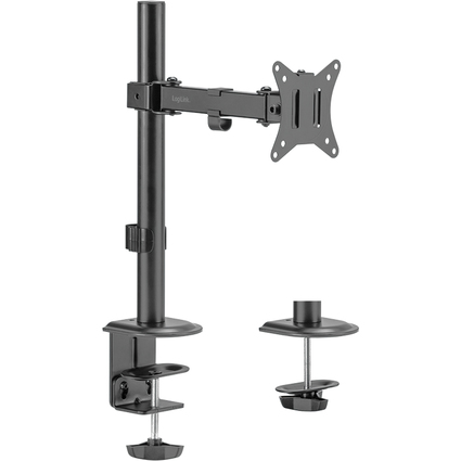 LogiLink Monitorarm, Armlänge: 376 mm, schwarz