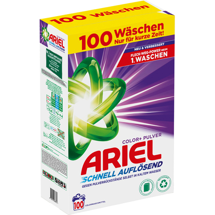 ARIEL Waschpulver Color+, 6 kg - 100 WL