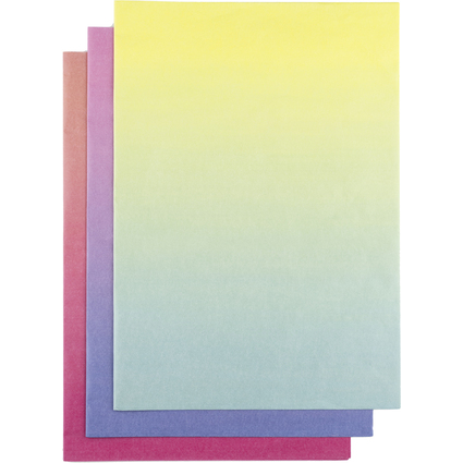 folia Seidenpapier, 500 x 700 mm, 20 g/qm, Regenbogenverlauf