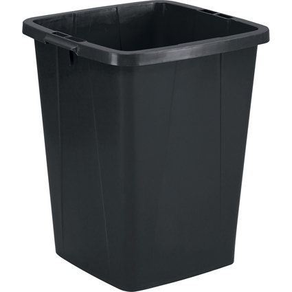 DURABLE Abfallbehälter DURABIN ECO 90, quadratisch, schwarz
