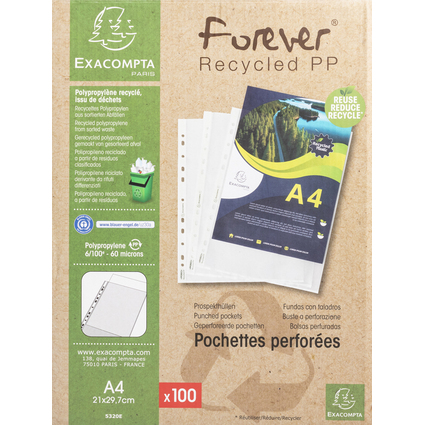 EXACOMPTA Prospekthlle Forever, DIN A4, PP, genarbt