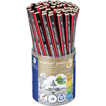 STAEDTLER Schreiblern-Bleistift jumbo, 50er Köcher