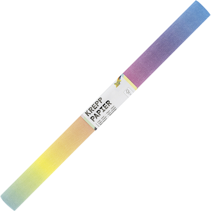 folia Krepp-Papier, (B)500 mm x (L)2,5 m, regenbogen