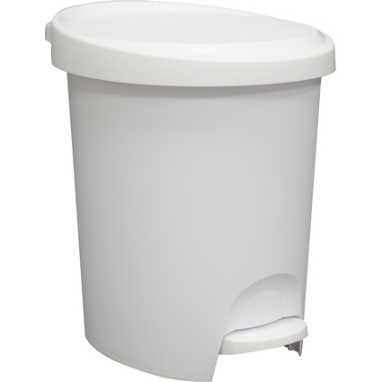 EDA Tret-Kosmetikeimer Stepy, 6 Liter, PP, weiß