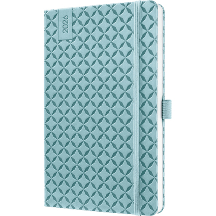 sigel Buchkalender Jolie Flair 2026, Kunstleder, A5, himmel-