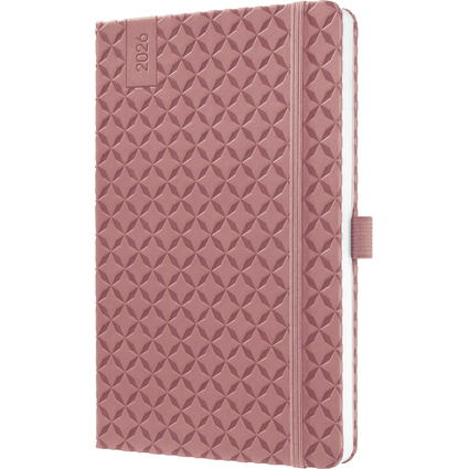 sigel Buchkalender Jolie Flair 2026, Kunstleder, A5, rost-