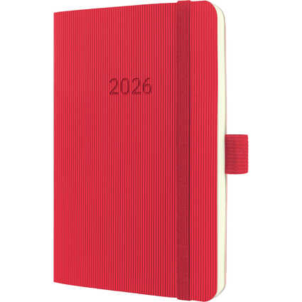 sigel Taschenkalender Conceptum 2026, ca. DIN A6, rot