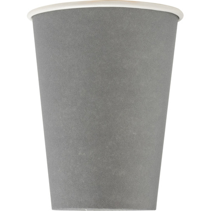 PROnappe Papp-Trinkbecher, grau, 0,2 l