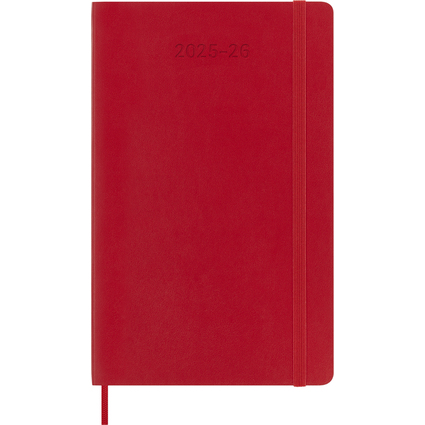 MOLESKINE Buchkalender 2025/2026, 18 Monate, L/A5, hellrot