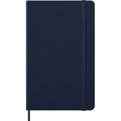 MOLESKINE Buchkalender 2026, Wochen, L/A5, Hardcover, blau