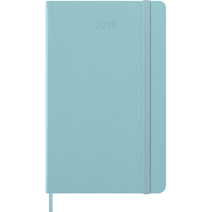 MOLESKINE Buchkalender 2026, Wochen, L/A5, Hardc., aquamarin