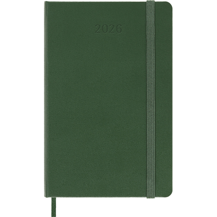 MOLESKINE Taschenkalender 2026, Wochen, P/A6, Hardcover,grn