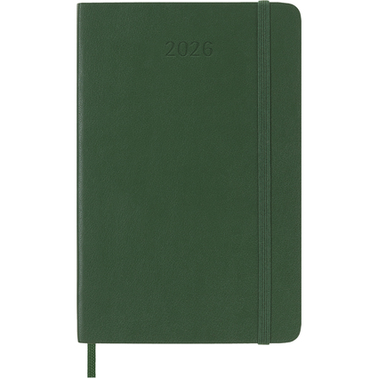 MOLESKINE Taschenkalender 2026, Wochen, P/A6, Softc., grn