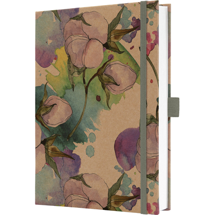 sigel Notizbuch Jolie Pure "Cottonflowers", DIN A5, liniert