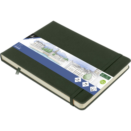 kangaro Skizzenbuch, 80 Blatt, DIN A5 quer, forest green