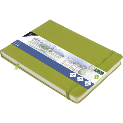 kangaro Skizzenbuch, 80 Blatt, DIN A5 quer, lime green