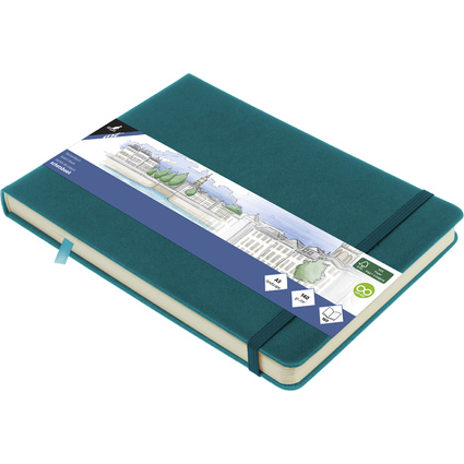 kangaro Skizzenbuch, 80 Blatt, DIN A5 quer, dark turquoise