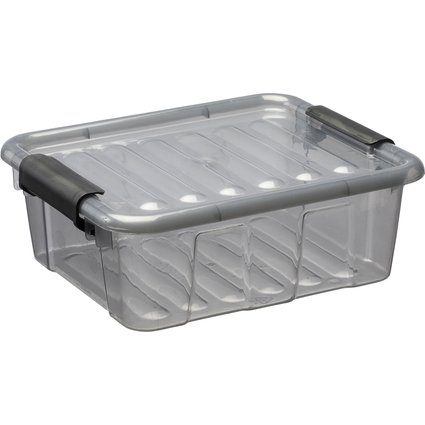 plast team Aufbewahrungsbox HOME BOX, 1,5 Liter, grau-