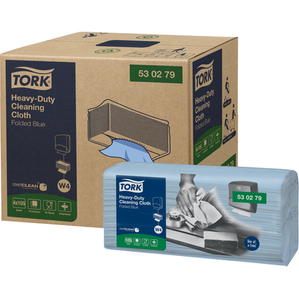 TORK Allzweck-Reinigungstcher, 415 x 355 mm, blau
