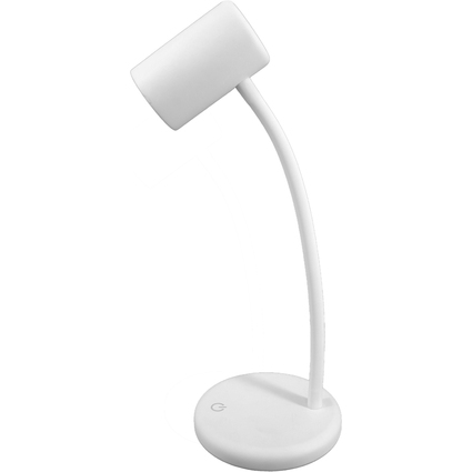 UNiLUX LED-Tischleuchte LOU, Standfuß, weiß