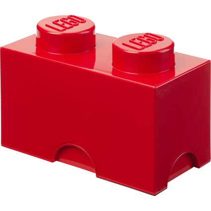 LEGO Aufbewahrungsstein STORAGE BRICK 2, 2,6 Liter, rot