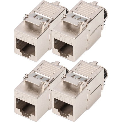 DIGITUS Keystone Modul, Kat. 8.1, geschirmt, 4er Set