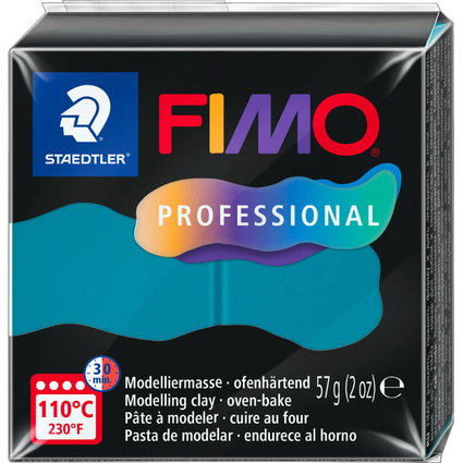 FIMO PROFESSIONAL Modelliermasse, ofenhärtend, 57 g, petrol