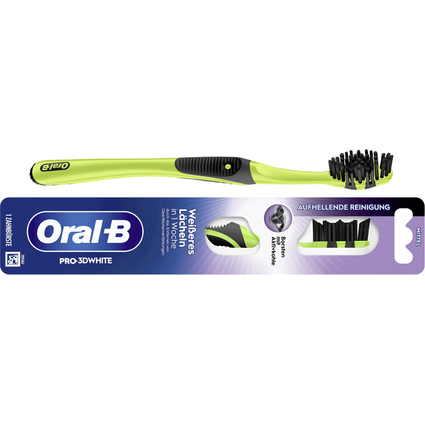 Oral-B Zahnbürste Pro-3D White Aktivkohle 40, mittel